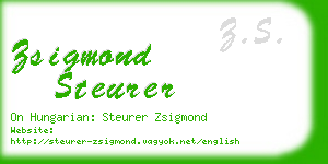 zsigmond steurer business card
